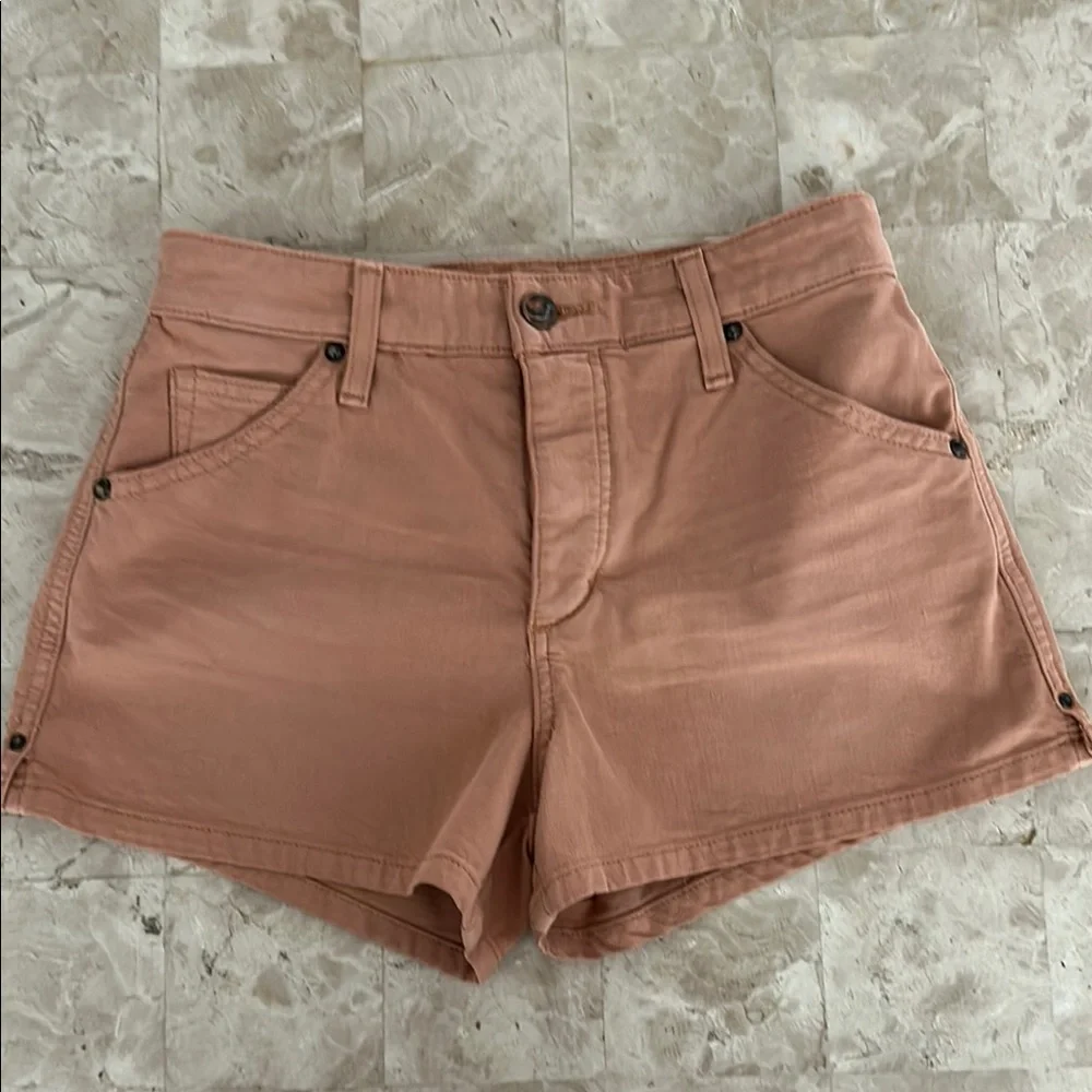 Joe’s The Wasteland High Rise Short‎ Women's Button Fly Denim Tan Shorts Size 24